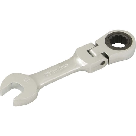 DYNAMIC Tools 11mm Stubby Flex Head Ratcheting Wrench D076311